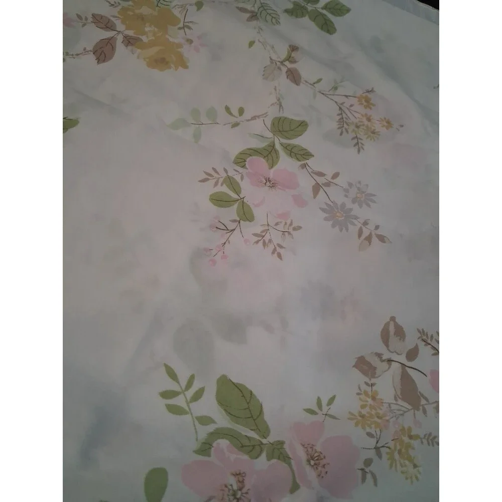 Vintage Floral Pillowcase, Pillow Sham Ruffled, Dan Rivers, 2